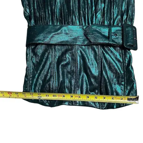 NWT Retrofete Jaden Strapless Belted Long Dress Green Women's Formal S