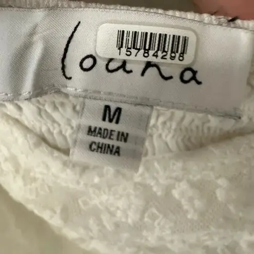 Revolve White Lace Top Loana Rent the Runway Off the shoulder size‎ medium