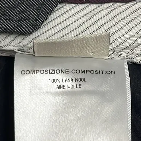 Stella McCartney 40 US 4 100% Wool Dress Pants Gray Zipper Pockets Wide Leg