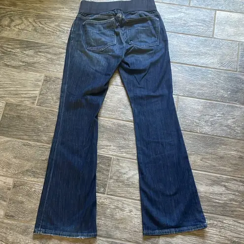 Gap  1969 demi panel sexy boot jeans Maternity size 6R Stretch Maternity