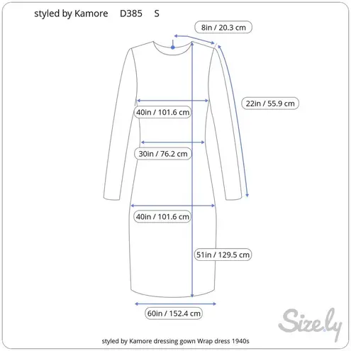 styled by Kamore dressing gown Wrap dress 1940s Red