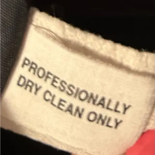 Vintage black wool Dumas double breasted coat with shoulder pads Size 10