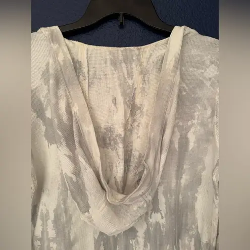 Affliction American Customs God Built Women's White Gray Hoodie Size Medium