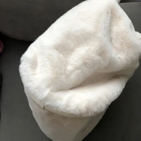 Alo Yoga Faux Fur Tote Bag Ivory