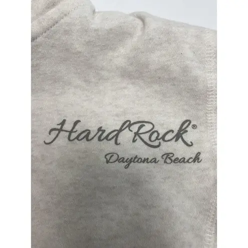 Hard Rock Cafe Hard Rock Daytona Beach Hoodie Light Beige Full Zip Small