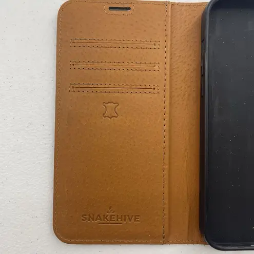 SNAKEHIVE Green Suede Leather Wallet 12 Pro Max Apple iPhone Case ID Card Holder