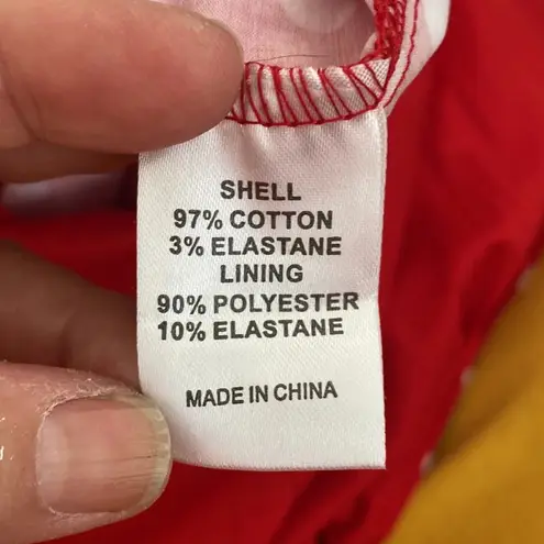 The best rockabilly retro polka dot swing dress ever made Red Size 10