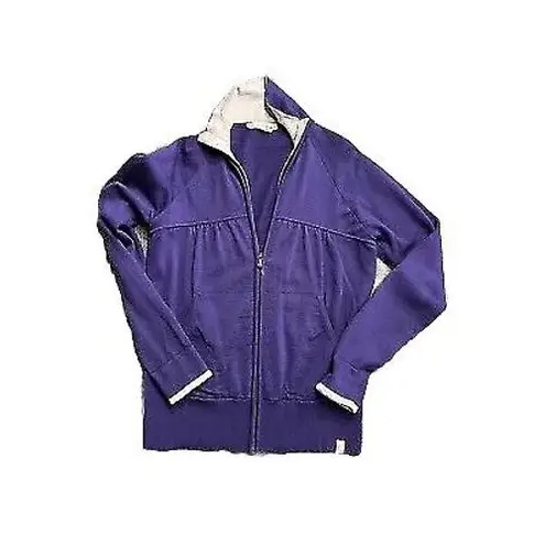 Smartwool Purple Merino Wool Cardigan Full Zip Layer Sz Sm Hiking Outdoor Layer