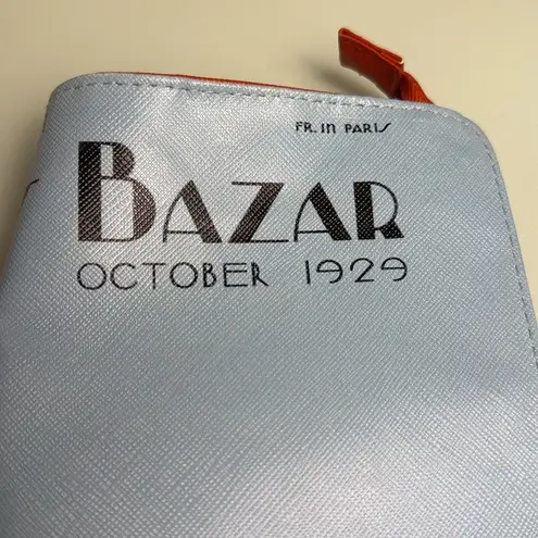 Estée Lauder Estee Lauder Clutch Bag Womens Size Medium Red Blue Harper Print Zipper Parisian