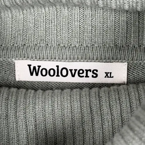 Woolovers Sweater Womens XL Green Cowl Neck Casual Preppy Minimalist Workwear Green