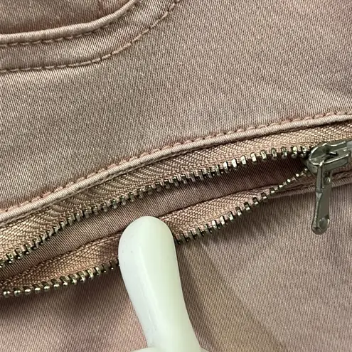 Tinseltown  Dusty Pink Moto Jegging Cotton Blend Zipper Accent Juniors 13