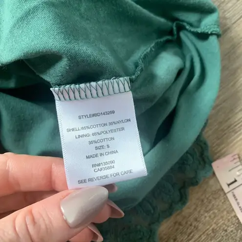 Black Swan Teal Lace Mini Dress S