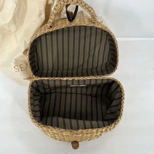 NEW Sea & Grass Small Picnic Basket Tote