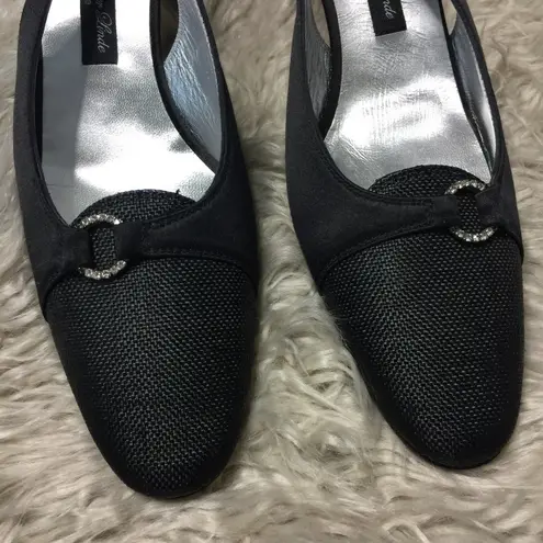 Susan Van Der Linde Slingback Kitten Heels Size 4.5