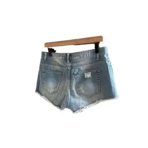 Gianni Bini GB Distressed Denim Frayed Jeans Shorts Size 9