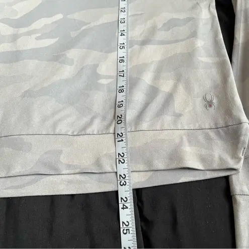 Spyder Active Women's Gray Camo Hoodie, Hooded Sweatshirt Size Small