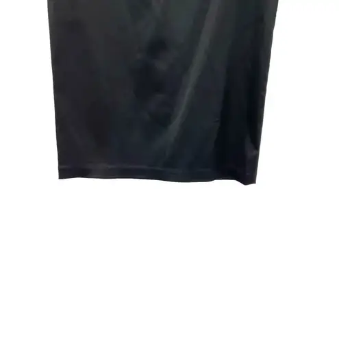 Tadashi Shoji Stretch Satin Pencil Skirt in Black Size 6