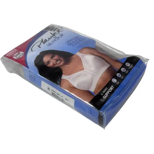 Playtex NEW 18-Hour Original Comfort Strap Wirefree 4693 Warm Steel Gray 46DDD