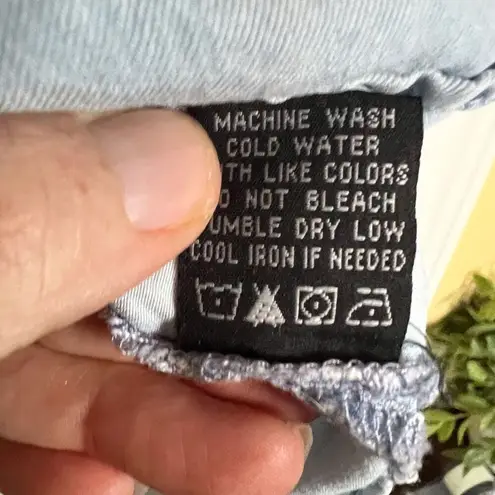 Velvet Heart Womens High Low Chambray Soft Distressed Top Size Large Boho