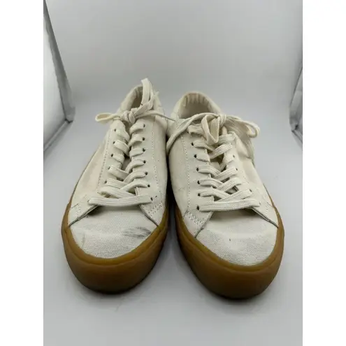 Madewell  Sidewalk Low-Top Sneakers Women 7M Mens 5.5 Monochrome Canvas Gum Sole