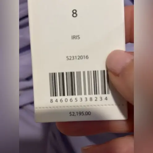 Jason Wu Iris Lavender Purple Silk Ruched Draped Midi Dress Women’s Size 8 NWT