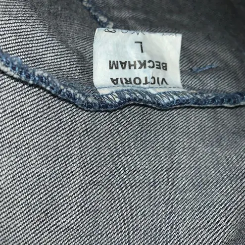 Victoria Beckham Embroidered Denim Jacket Size L