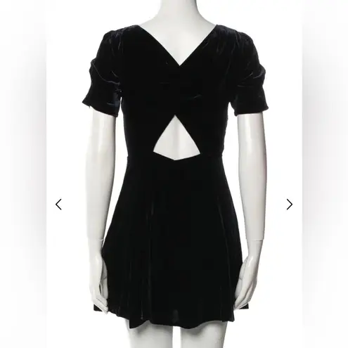 Reformation  cut out velvet mini dress
