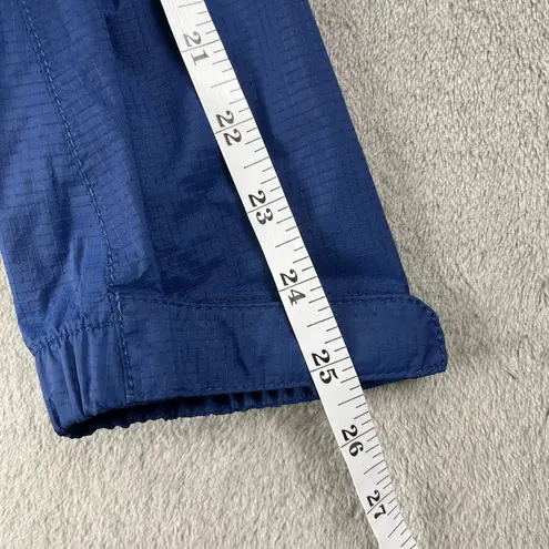 LL Bean Trail Model Raincoat Women's M Blue Long Waterproof Jacket Hooded Rugged Size M