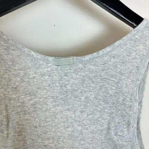 SKIMS Cotton Rib Tank in Light Heather Grey Size Large