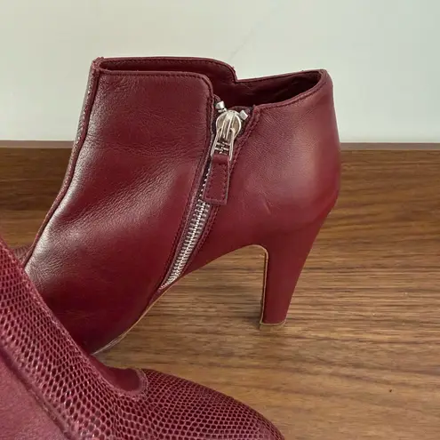 See By Chloe  Leather Ankle Heel Boots size 6 Red