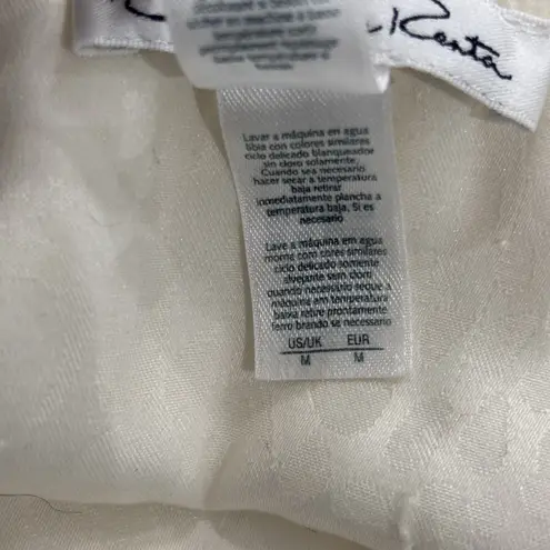 Oscar de la Renta Women’s Size M Ivory Lace Trim Long Nightgown