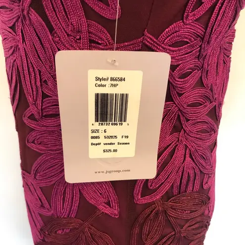 JS Collections Soutache Embroidered Dress V Neck 6