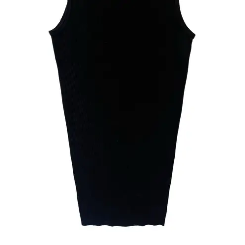 Popular 21  Dress Bodycon Sculpting Black Womens Size Medium/Large Ribbed NEW