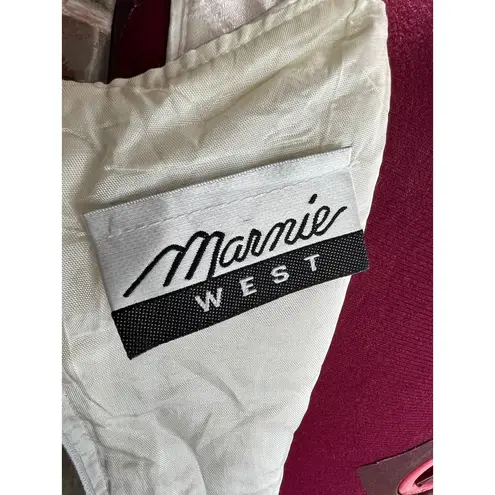 Westbound dress bodycon cream satin square neck 1990s