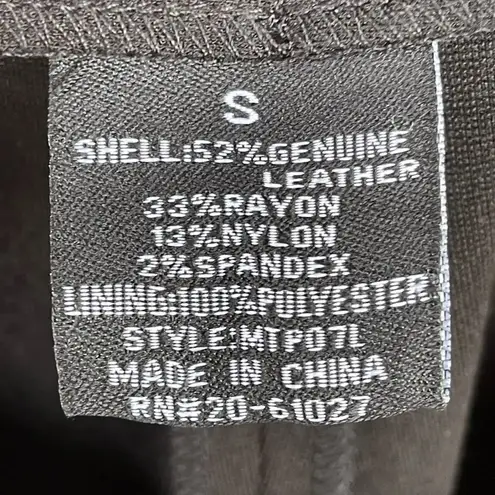 My Tribe Leather Leggings small Black