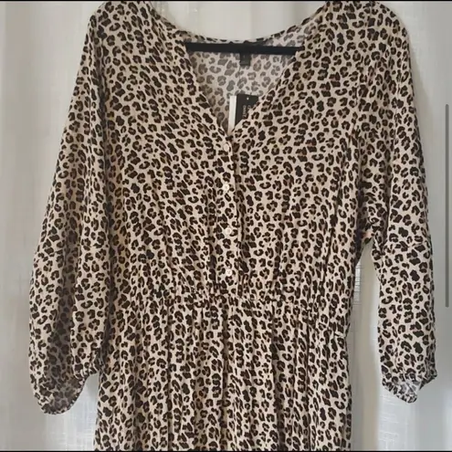 Banana Republic  NWT leopard print dress