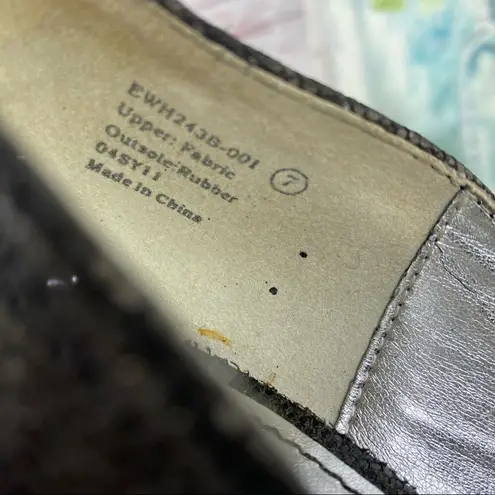 Dereon Metallic Glitter Platform Pumps Black 7 Stiletto Black