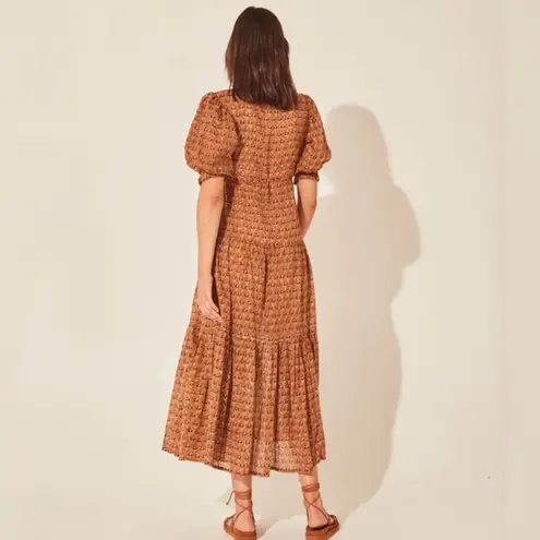 Daughters of India Zuri Wrap Dress in Autumn NEW Brown Size XS