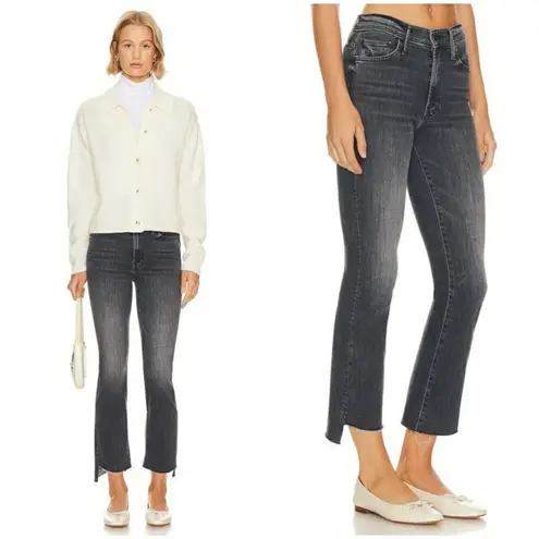 💕MOTHER💕 The Insider Crop Step Fray Jeans ~ Save Your Soul 33 NWT Black