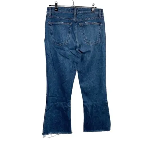 Reformation  Medium Wash‎ Cropped Flood Wide Flare Leg Jean