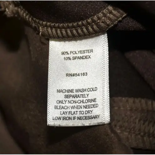 Marc New York Andrew Marc Skirt Pencil Faux Leather Suede Brown Size XL Career