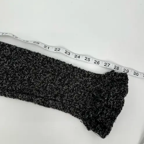 Madison Cardigan Ruffle Front Sweater Womens L Black Gray Marled 2