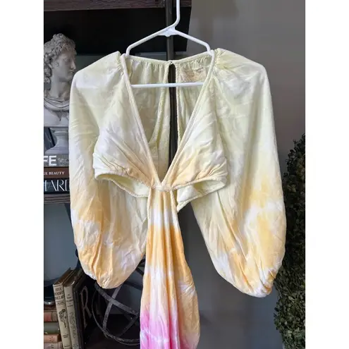 Jen's Pirate Booty Rio Sonora Dress Rio Rainbow Lightning Tie Dye Womens Size XS