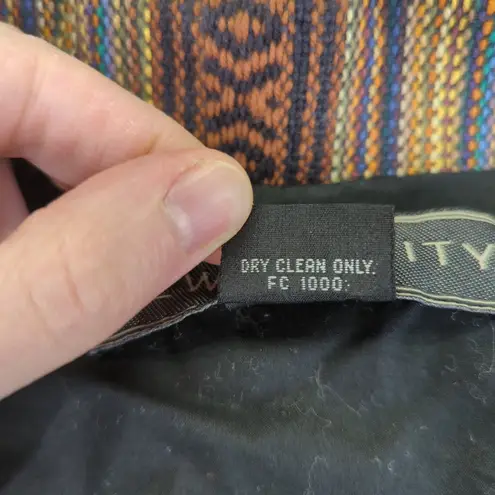 Vintage New Identity Blazer Jacket 2 Button Western Aztec Corduroy Women's 1X Black