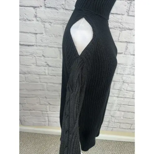 INC International Concepts Women's NWT Cable Knit Cold Shoulder Sweater Dress S