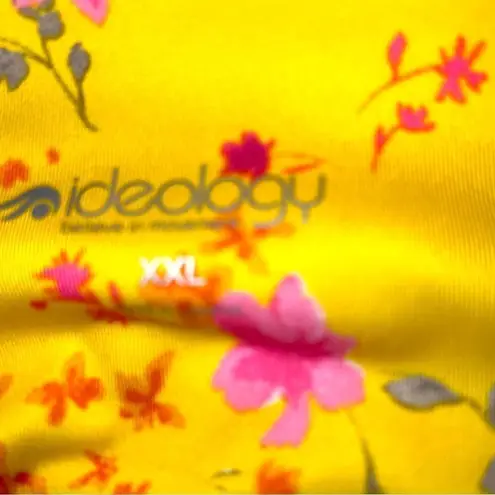 Ideology  yellow workout capris pants with side pockets! New