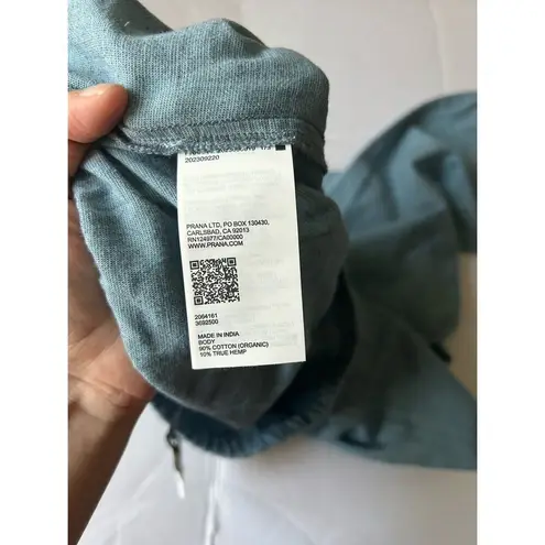 prAna Women’s Size S June Day Pant Organic Cotton Hemp Blue Flowy Beach Resort