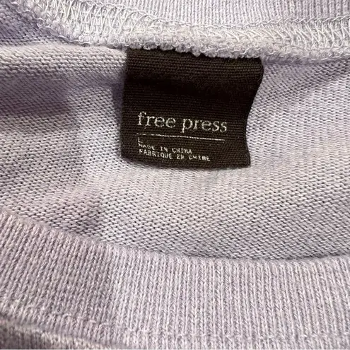 Free Press Purple Lovers Gonna Love Long Sleeve Loose Fit Shirt Women’s Large