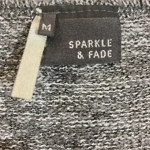 Sparkle & Fade heather gray sweater' women's medium slouch raglan scoop neck