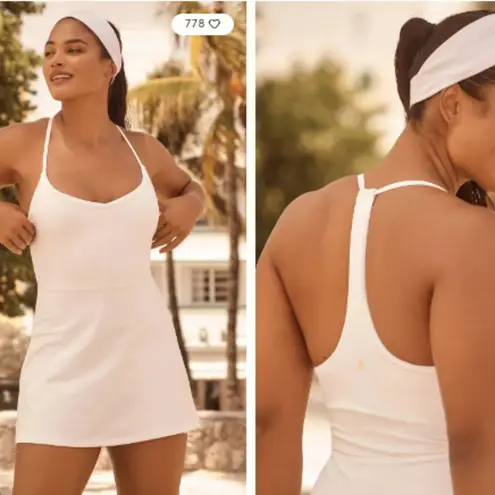 Spiritual Gangster  Jet Active White Mini Activewear Tennis Preppy Dress XS $118